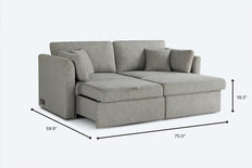 nova sleeper sectional sofa