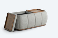 Load image into Gallery viewer, optic multifunctional ottoman with storage
