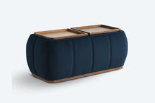 Load image into Gallery viewer, optic multifunctional ottoman with storage
