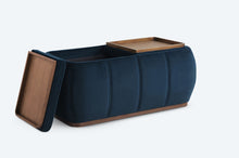 Load image into Gallery viewer, optic multifunctional ottoman with storage
