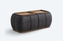 Load image into Gallery viewer, optic multifunctional ottoman with storage
