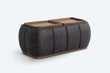 Load image into Gallery viewer, optic multifunctional ottoman with storage
