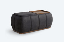 Load image into Gallery viewer, optic multifunctional ottoman with storage
