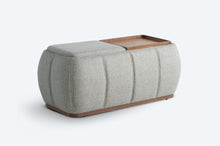 Load image into Gallery viewer, optic multifunctional ottoman with storage
